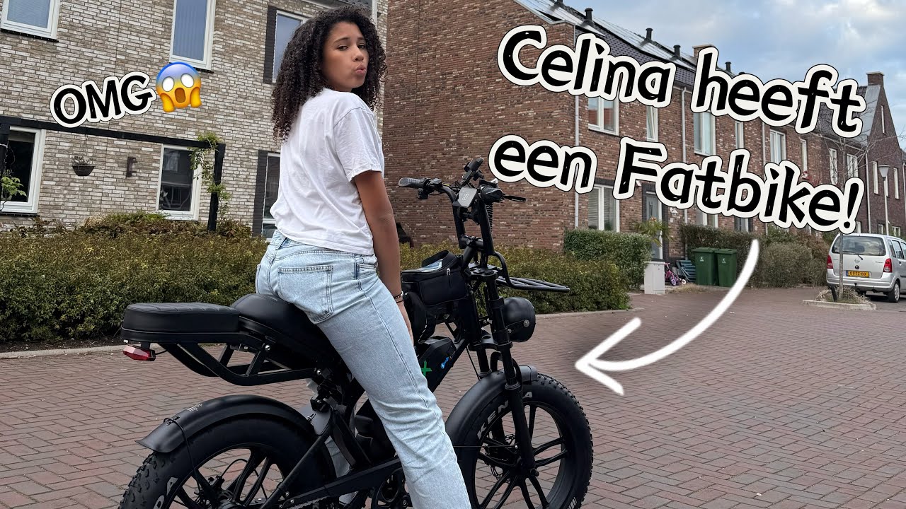 Celina krijgt EINDELIJK haar FATBIKE!!😱🥳