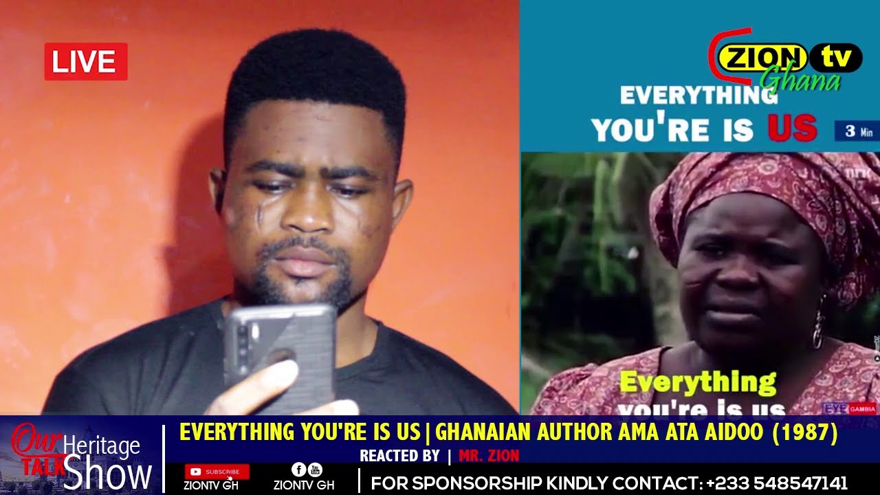 Reaction: everything you're is us|Ghanaian Author Ama Ata Aidoo (1987)