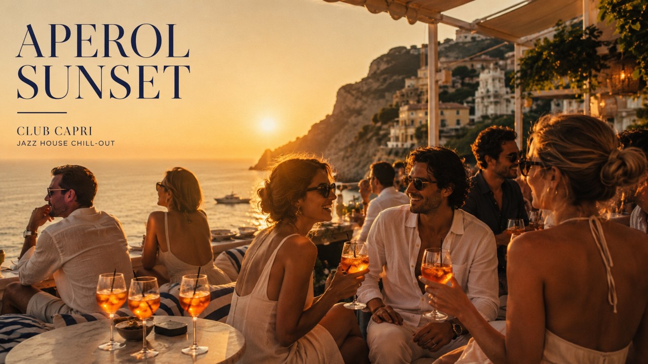Luxury Mediterranean Sunset Lounge & Jazz House | Aperol Sunset