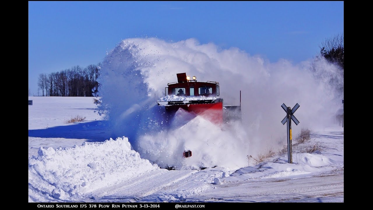 RAILREEL OSR Awesome Snow Plow Ontario 3 13 2014