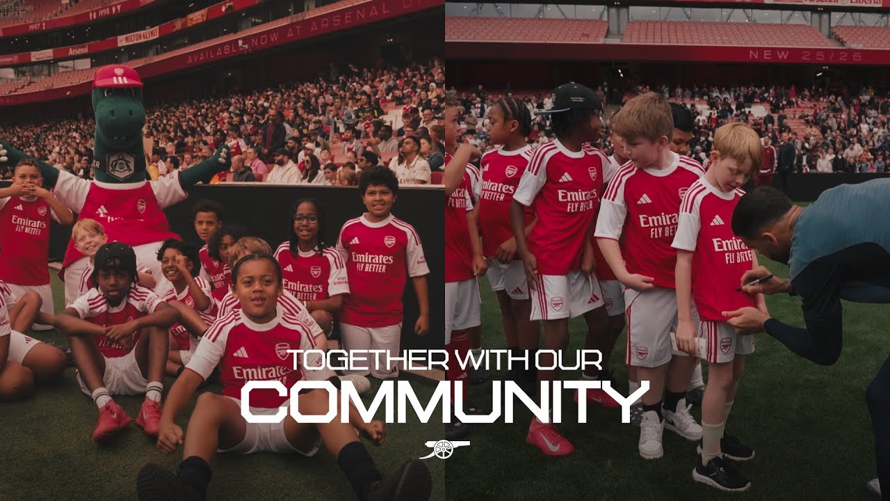 Together with our community ❤️ | David Raya gifts 1,000 free tickets for some lucky young Gooners