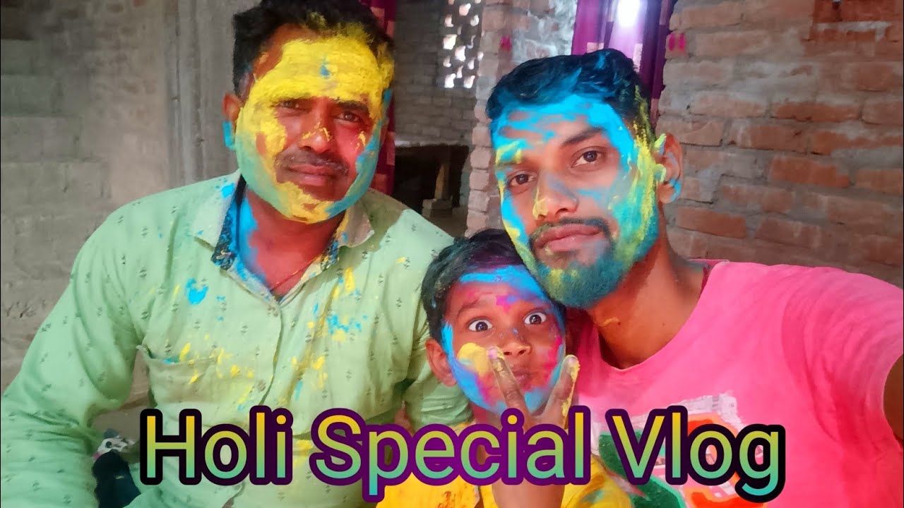 Holi Special Vlog, Happy Holi 2022//Bihari Rider//Holi