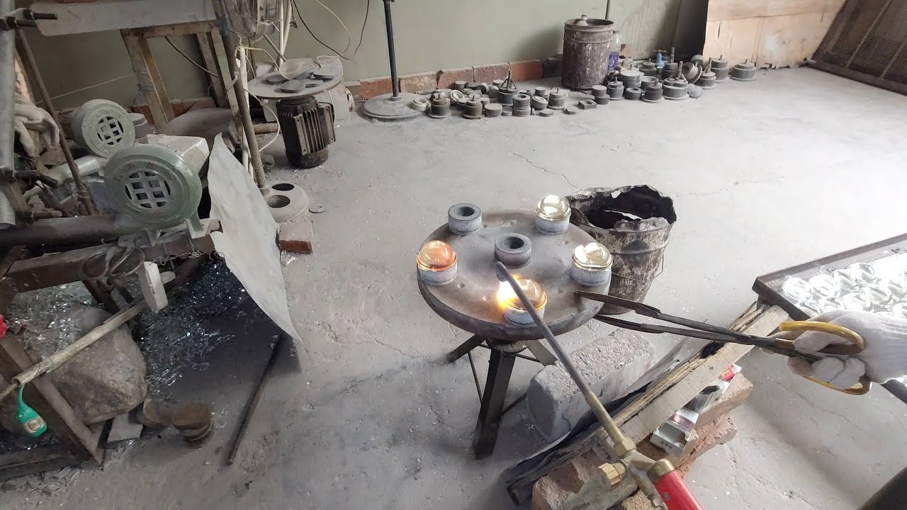 How to make a crystal car headlights convex lens