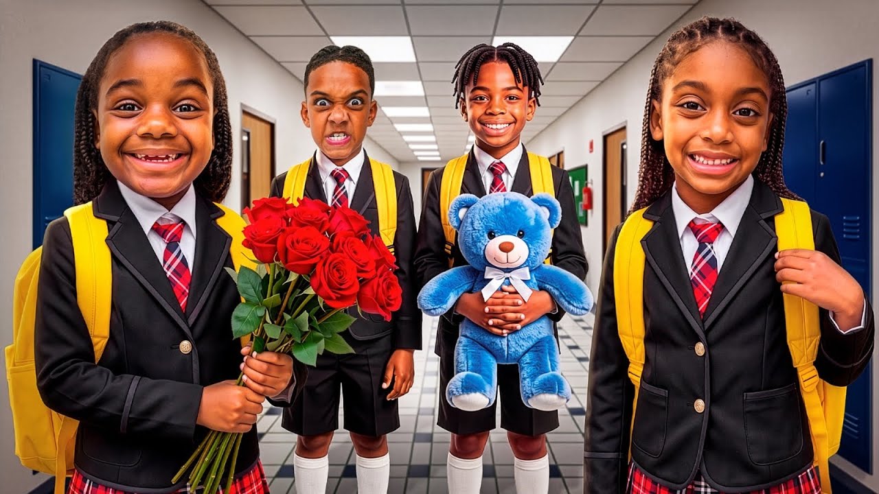 NOVA & AYLA MEETS THEIR NEW CRUSH ON THE FIRST DAY OF SCHOOL!