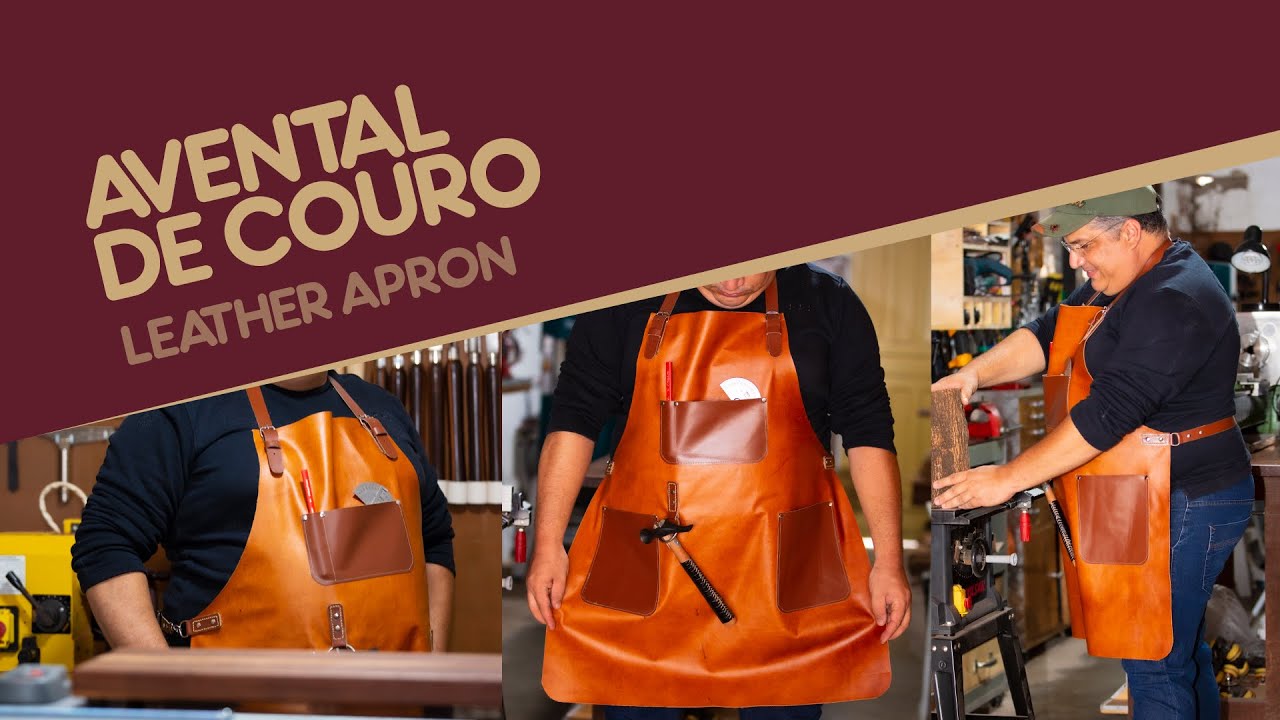 AVENTAL DE COURO LEGITIMO |  LEATHER APRON