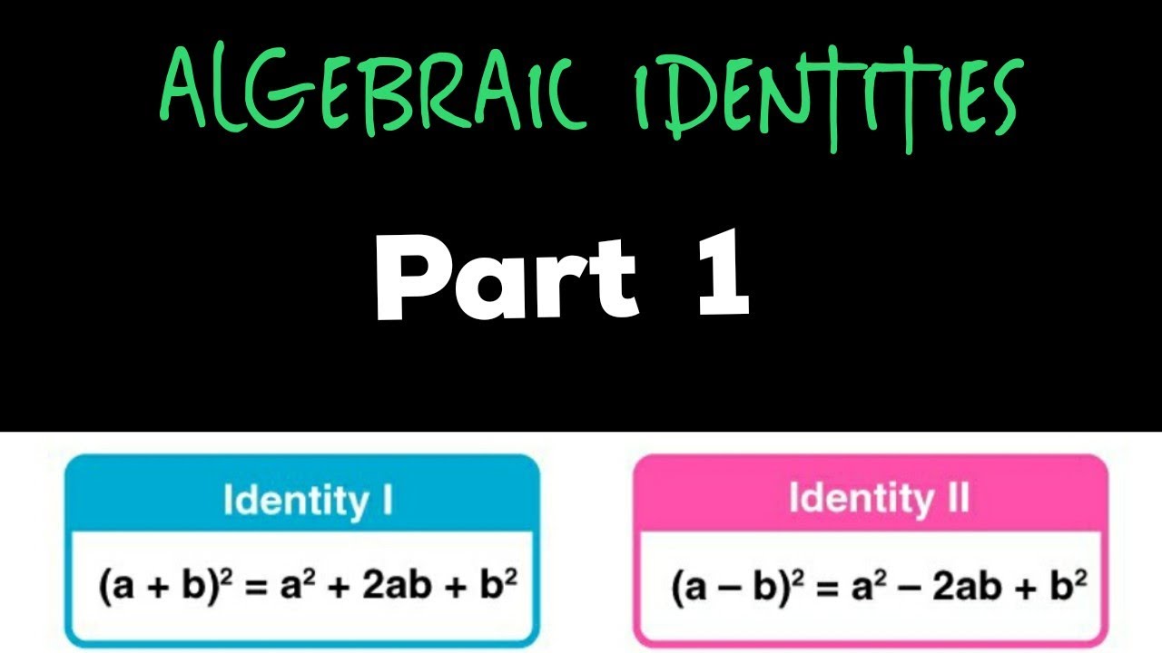 ALGEBRAIC IDENTITIES/Part 1/CBSE Class 8-9/in Malayalam /Learn And Score
