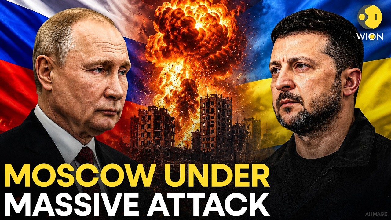 Russia-Ukraine War: Kyiv Targets Moscow With Massive Drone Strike, Will Putin Retaliate ? |WION