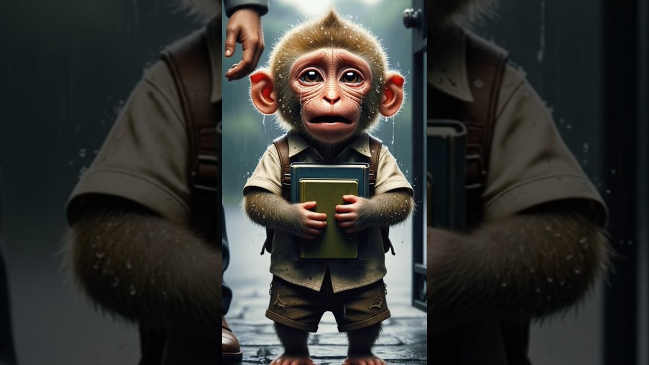 Poor baby story of monkey and girl 