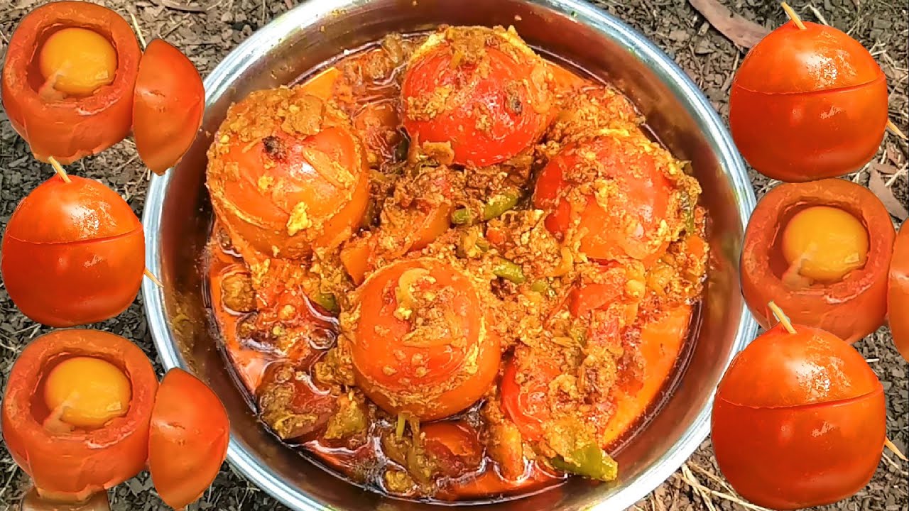 Egg Omelette in Tomato Curry | Yummy Egg Omelette in Tomato | Tomato Omelette | Tomato Rare Recipe