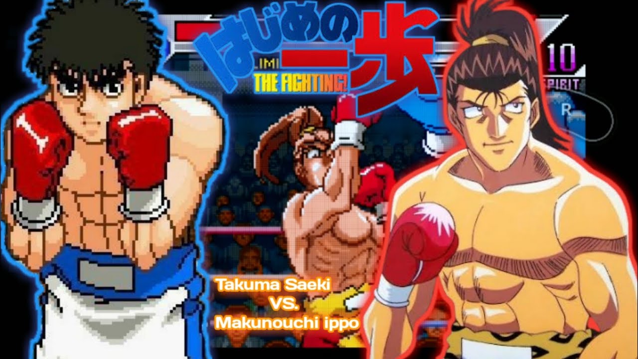 Story mode6: Makunouchi ippo vs Takuma Saeki [Hajime no ippo the Fighting:]2R 2:07#gba #lemuroid 