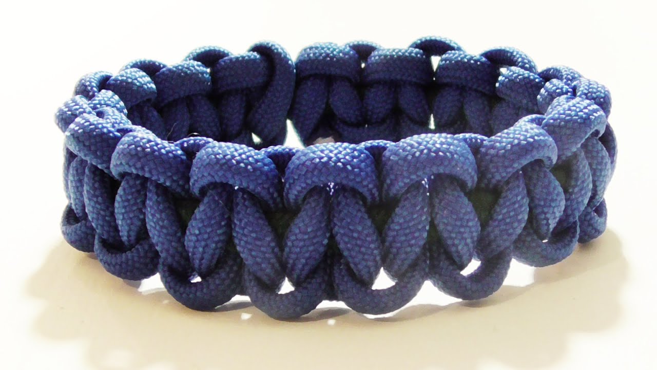 How To Make An Elastic Solomon Bar Parachute Cord Bracelet