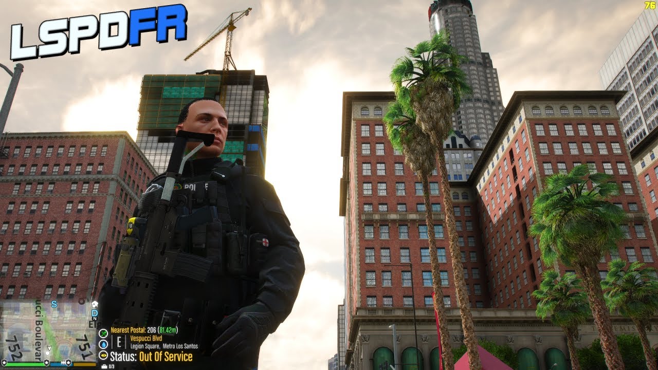GTA 5 LSPDFR GRAPHIC TEST IN 4K