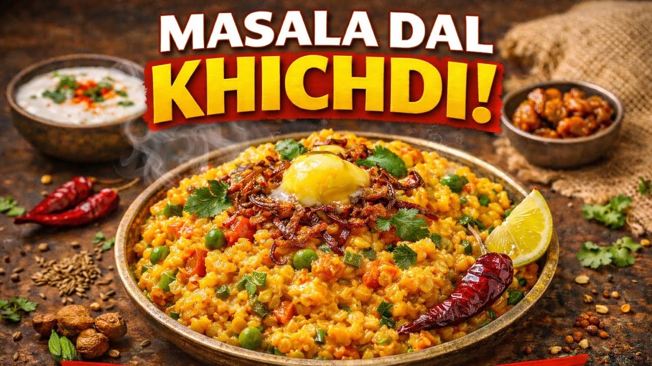 🍲 Masala Dal Khichdi Recipe | Comforting & Easy Homemade Meal 😋