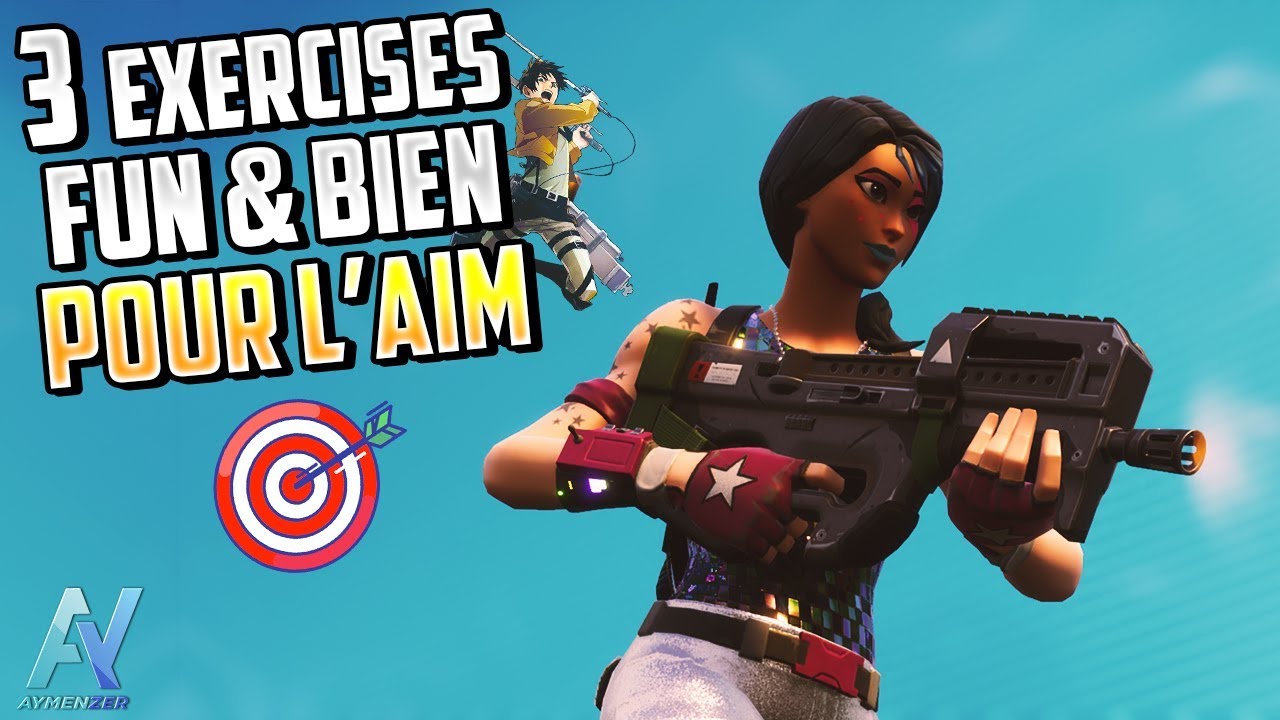 3 Exercices FUN pour AMÉLIORER sa PRÉCISION en Terrain de jeu ! Fortnite Battle royale