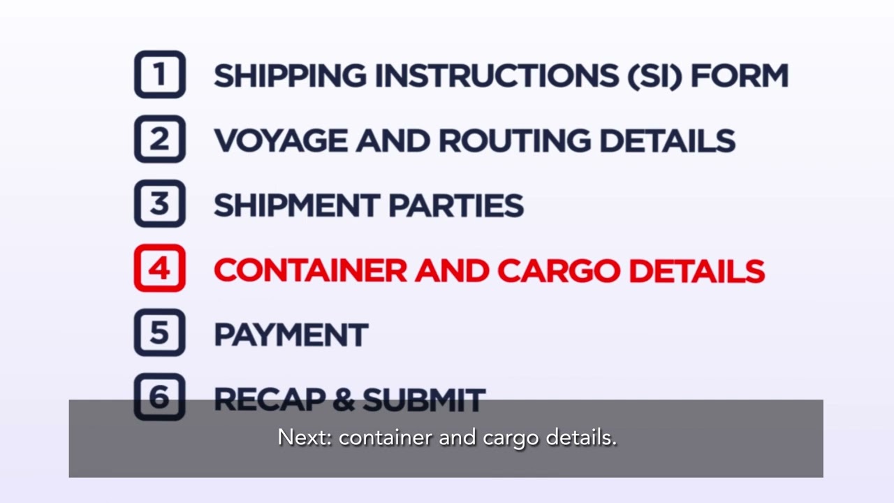 [Tutorial] My CMA CGM &ndash; How to submit your shipping instructions