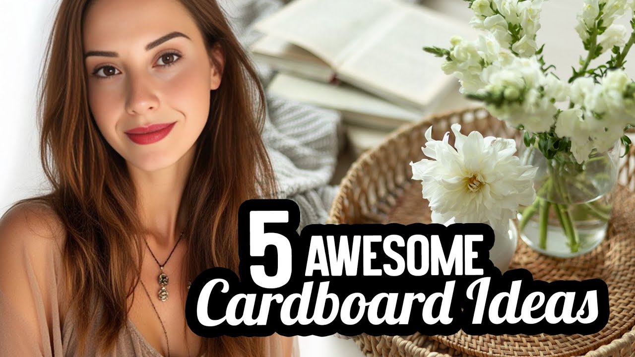 Сделай сам 📦 5 необычных и эстетичных идей домашнего декора из картона!