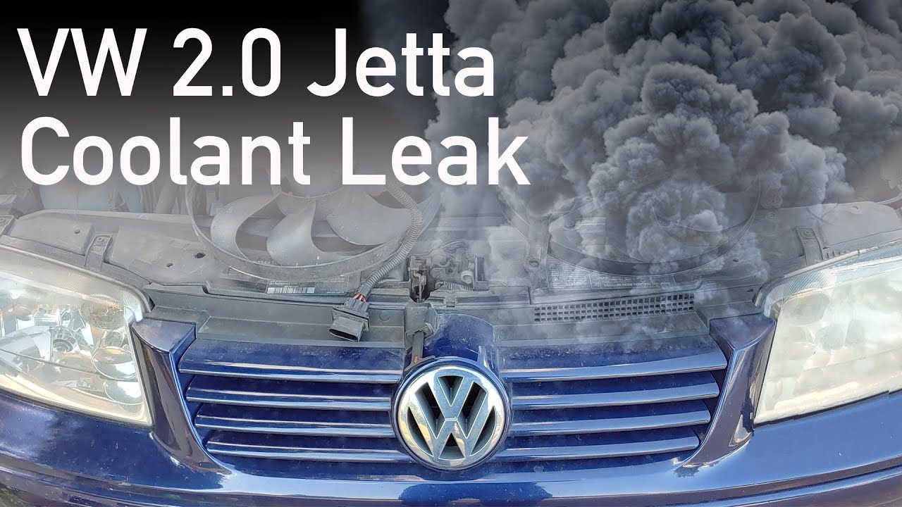 Ремонт / устранение утечки в шланге охлаждающей жидкости Volkswagen Jetta / в соединении шланга V...