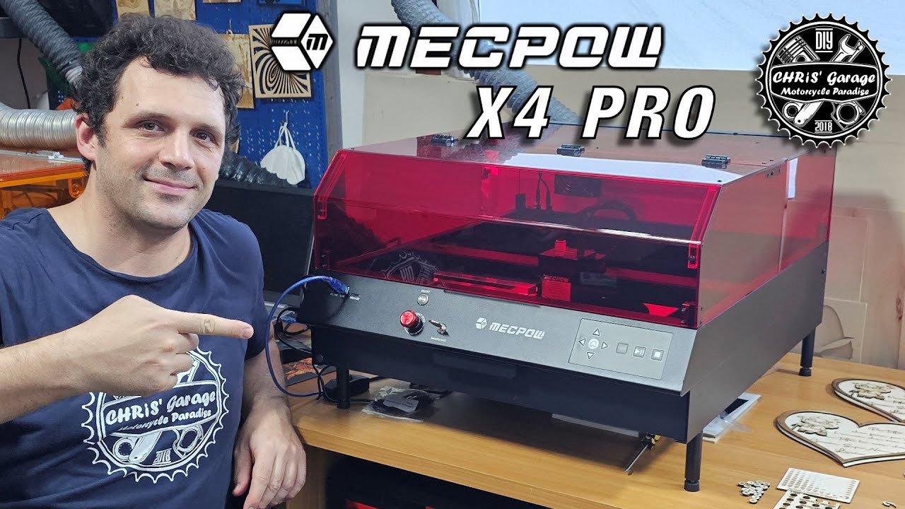 Mecpow X4 PRO 22W: incisore laser chiuso, potente, preciso ed economico per i tuoi progetti o lavoro