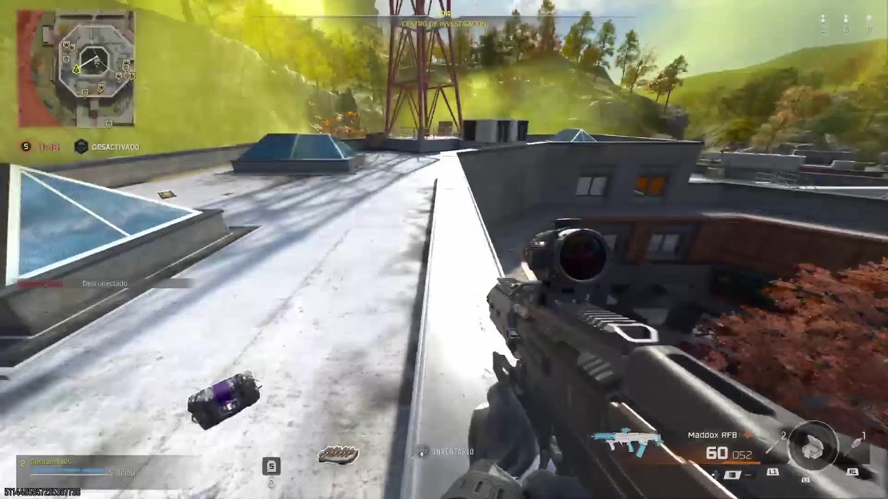 Jugando call of duty