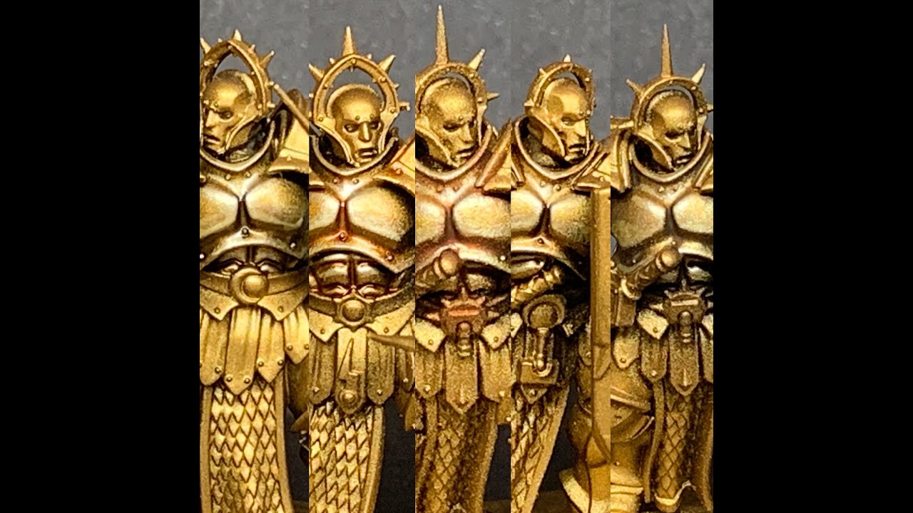 How to paint Gold, 5 Shades