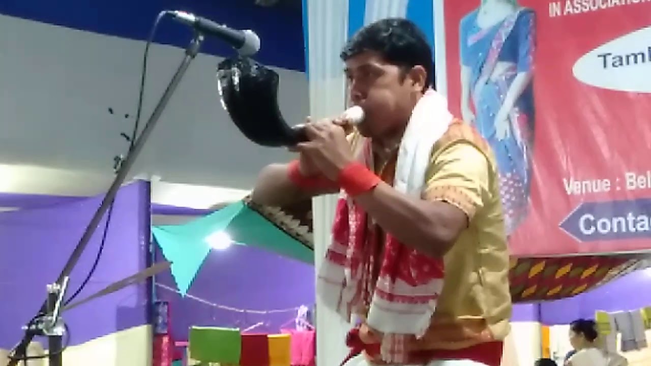 Assamese folk strument .....pepa playing