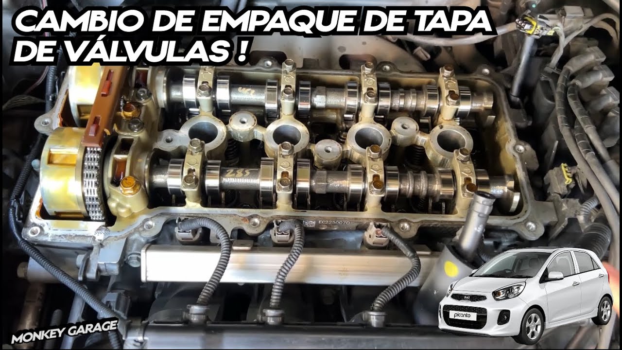 Cambio de empaque de tapa de válvulas Kia Picanto Ion 1.25