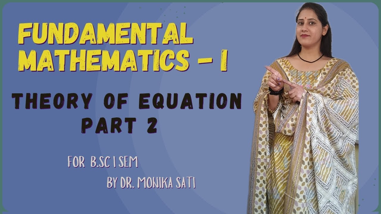 #Lecture 2: Type-1 to solve the Cubic Equation.