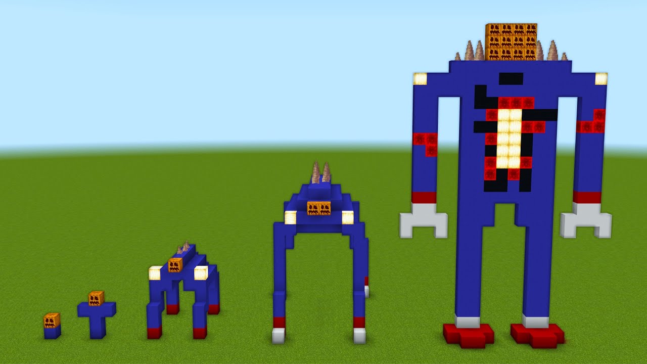 Shin Sonic Evolution in Minecraft PE