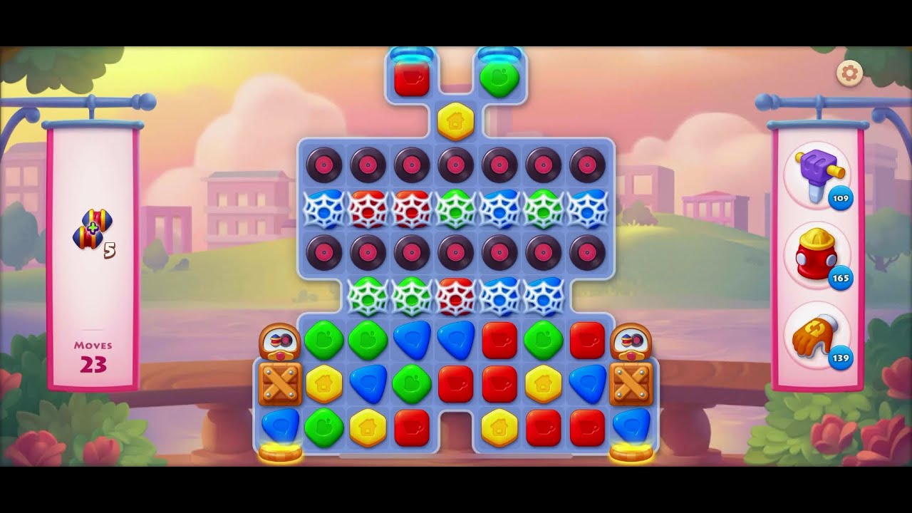 TOWNSHIP   Colorful Puzzle  Match -3  game level # 2016
