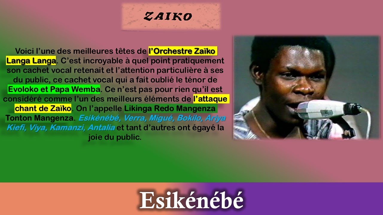 Esikénébé 1&2 Voici L'Une Des Plus Belles Œuvres de Likinga Mangenza & L'Orchestre Zaïko Langa Langa
