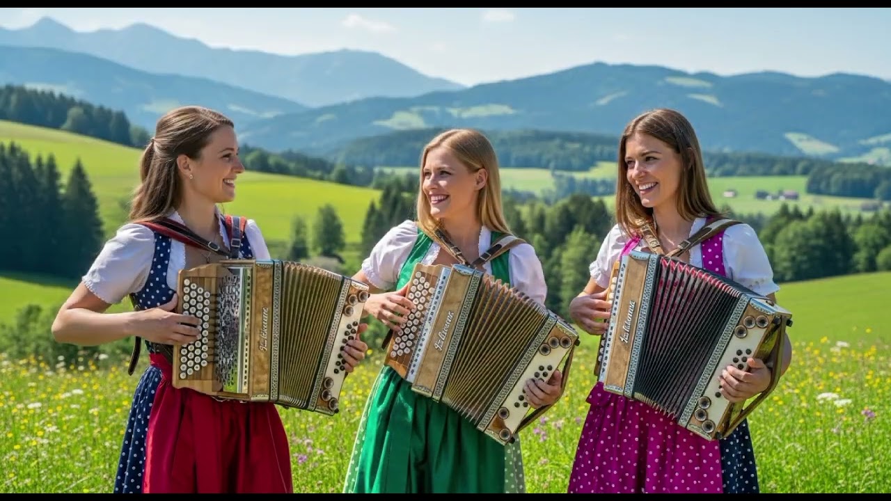 Echoes of Alpine Sunset – Peaceful German Accordion Music