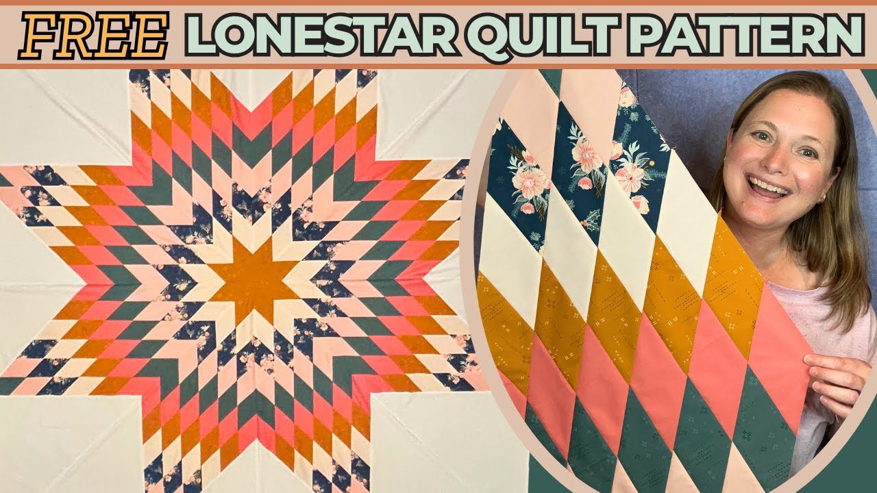 Make an EASY Lone Star Quilt Pattern | No Y Seams!