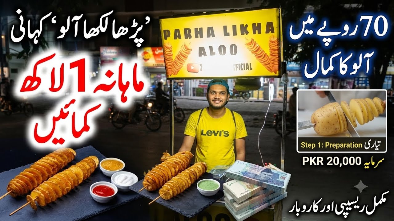 Tornado Potato - How To Make Spiral Potato - Parha Likha Aloo - potato twister - street food