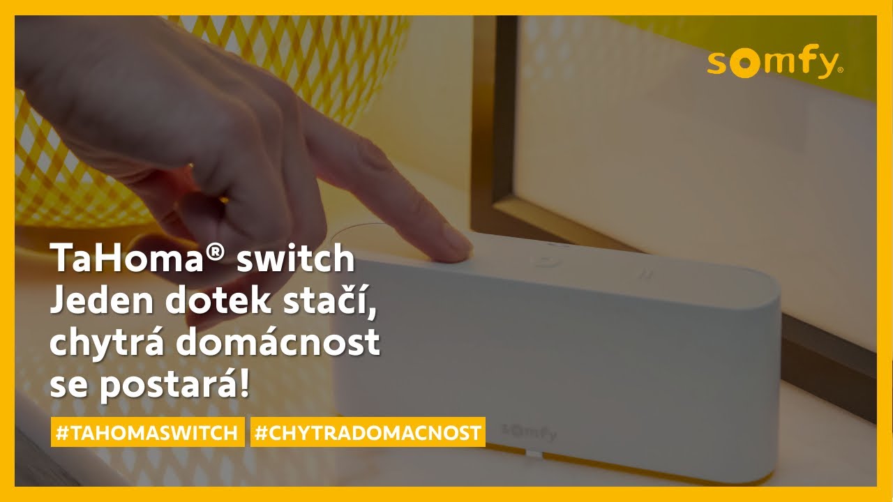 TaHoma&reg; switch | Jeden dotek stač&iacute;, chytr&aacute; dom&aacute;cnost se postar&aacute;! | Somfy