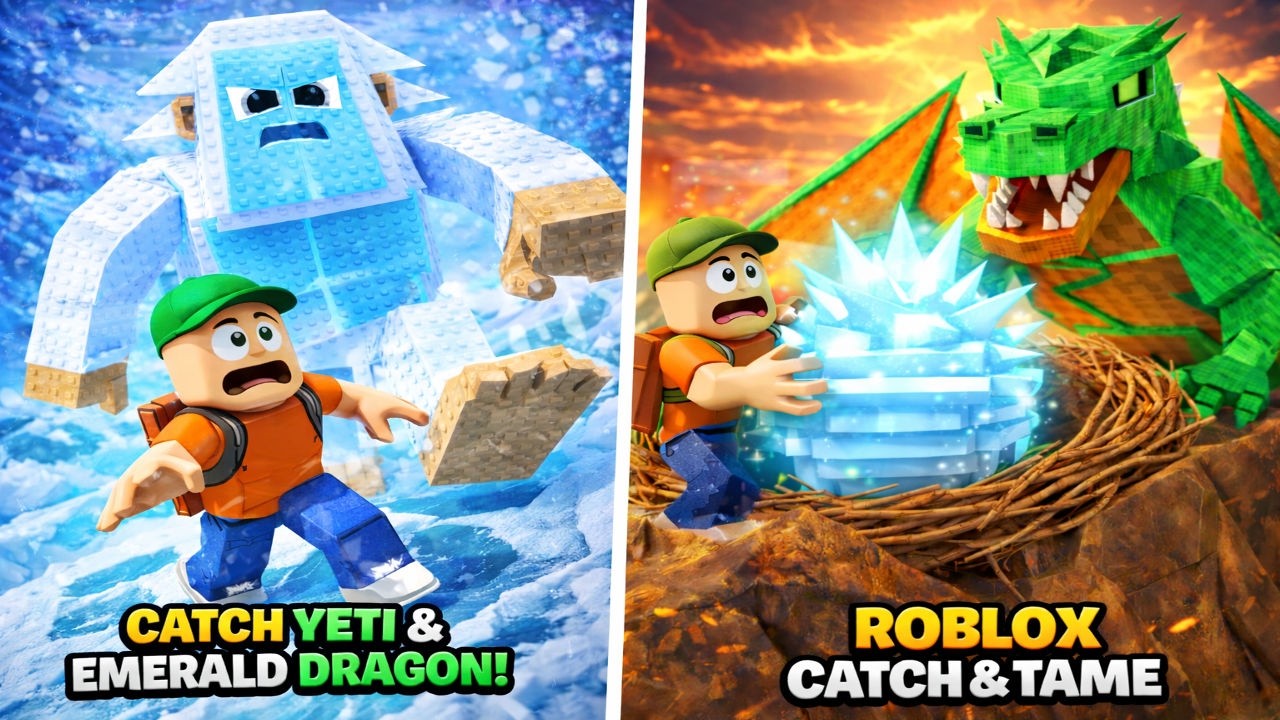 How To Catch Yeti & Emerald Dragon in Update 11! 🐉❄️ Roblox Catch and Tame | Full Island Guide