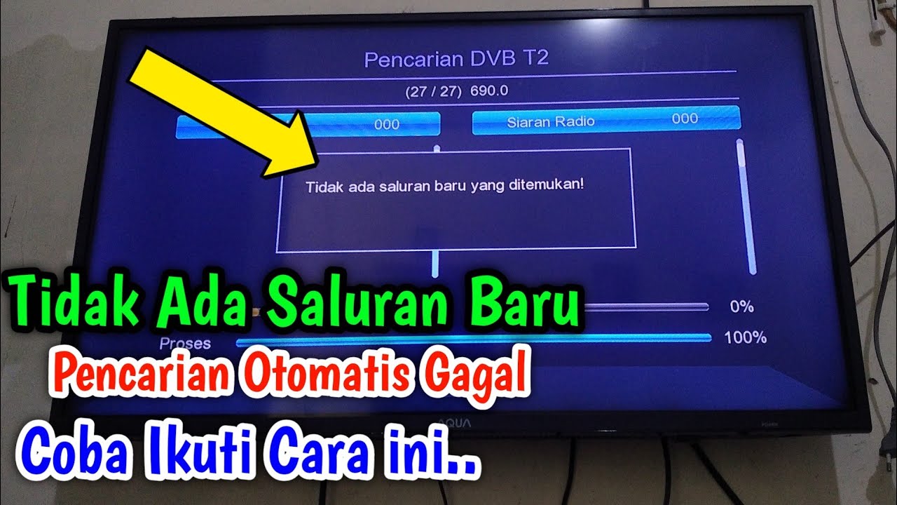 Tidak ada Saluran Baru Ditemukan Saat Pencarian Otomatis Gagal || Ikuti Cara ini