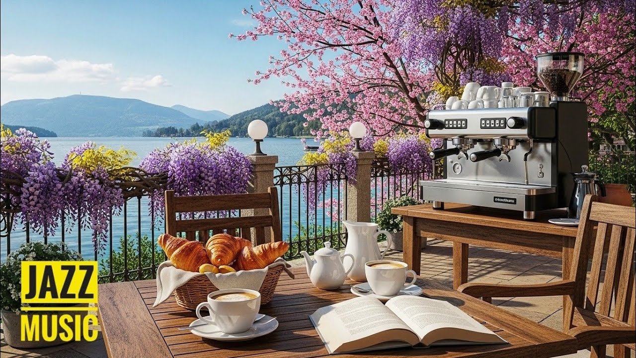 Spring Morning Café Jazz 🌷 Smooth Jazz & Soft Piano for Relaxing, Studying