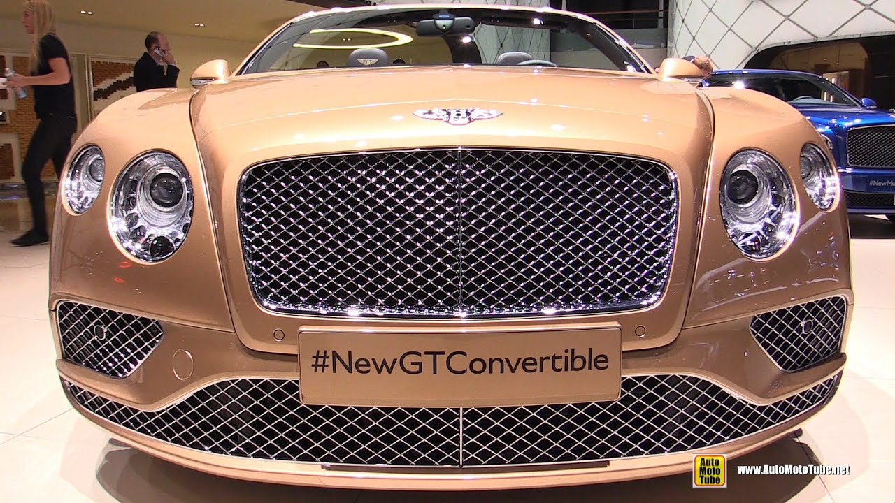 2016 Bentley Continental GT Convertible - Exterior and Interior Walkaround - 2015 Geneva Motor Show