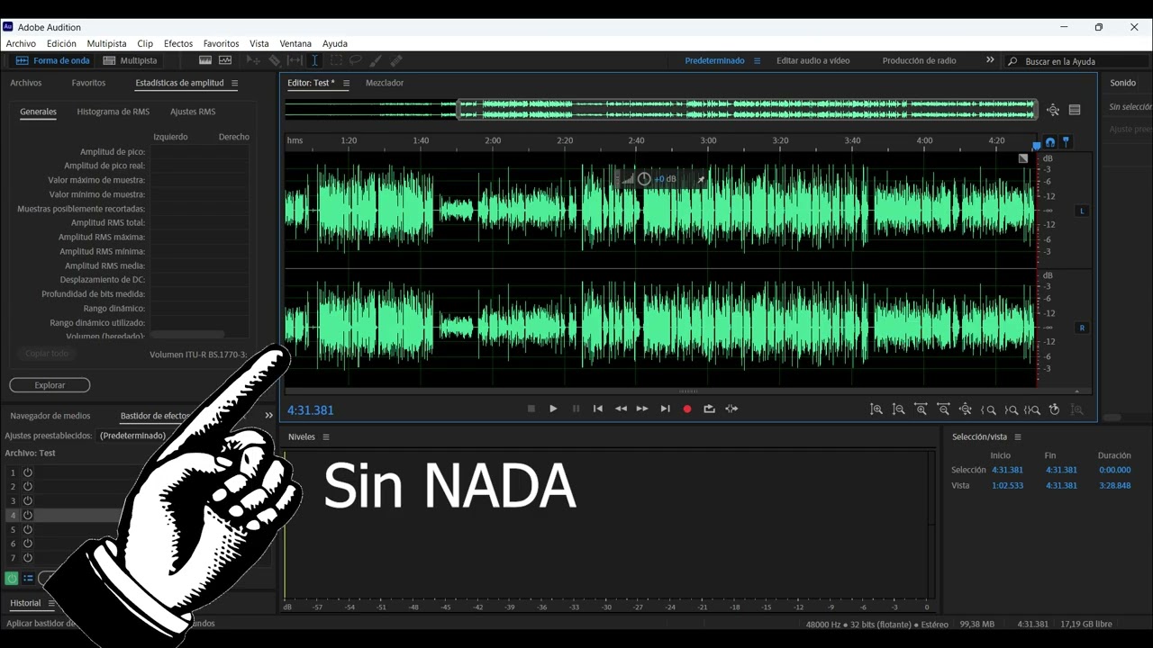 Audios Comparación - OBS - Shure - Audition