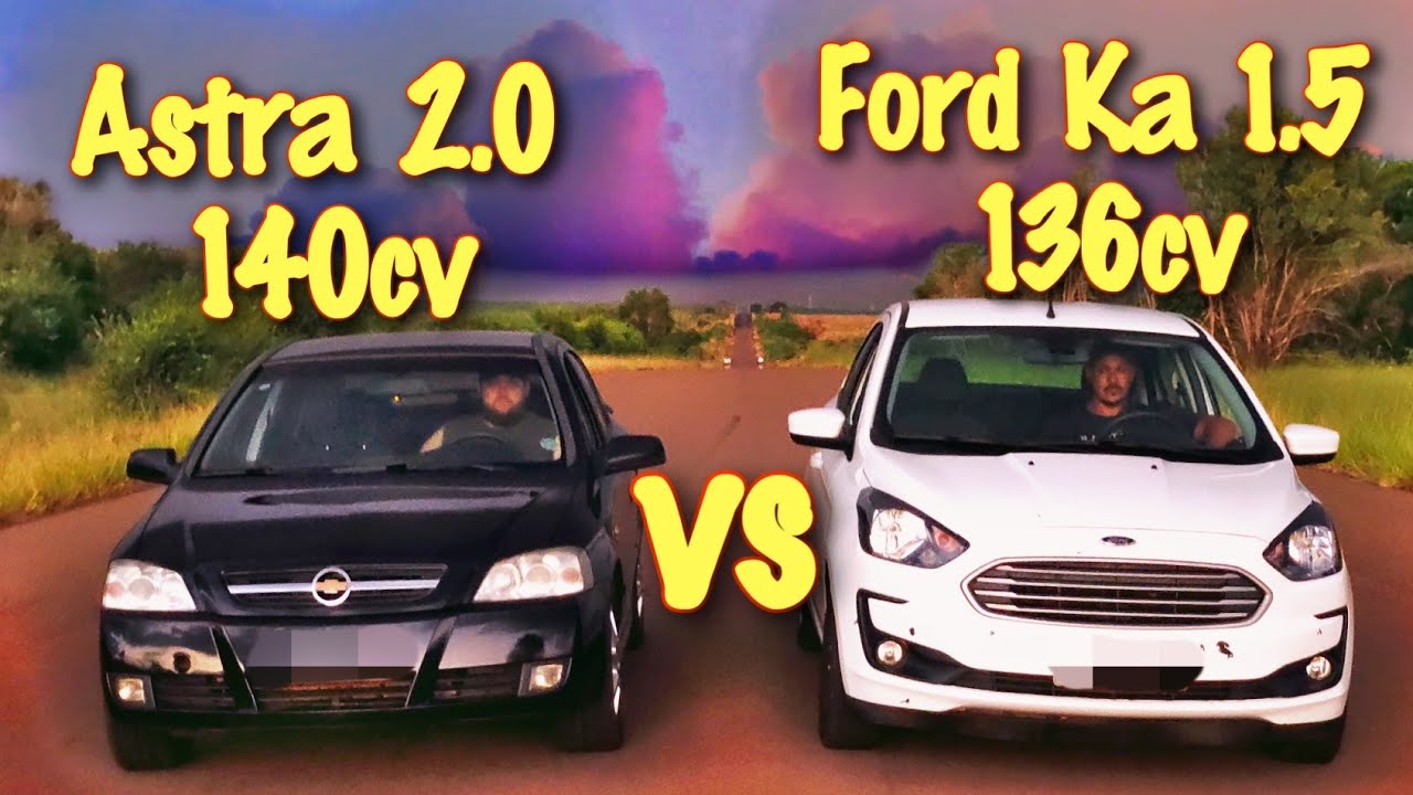 ASTRA 2.0 140CV vs FORD KA 1.5!! SERÁ O FIM DO REINADO DO FORD KA??