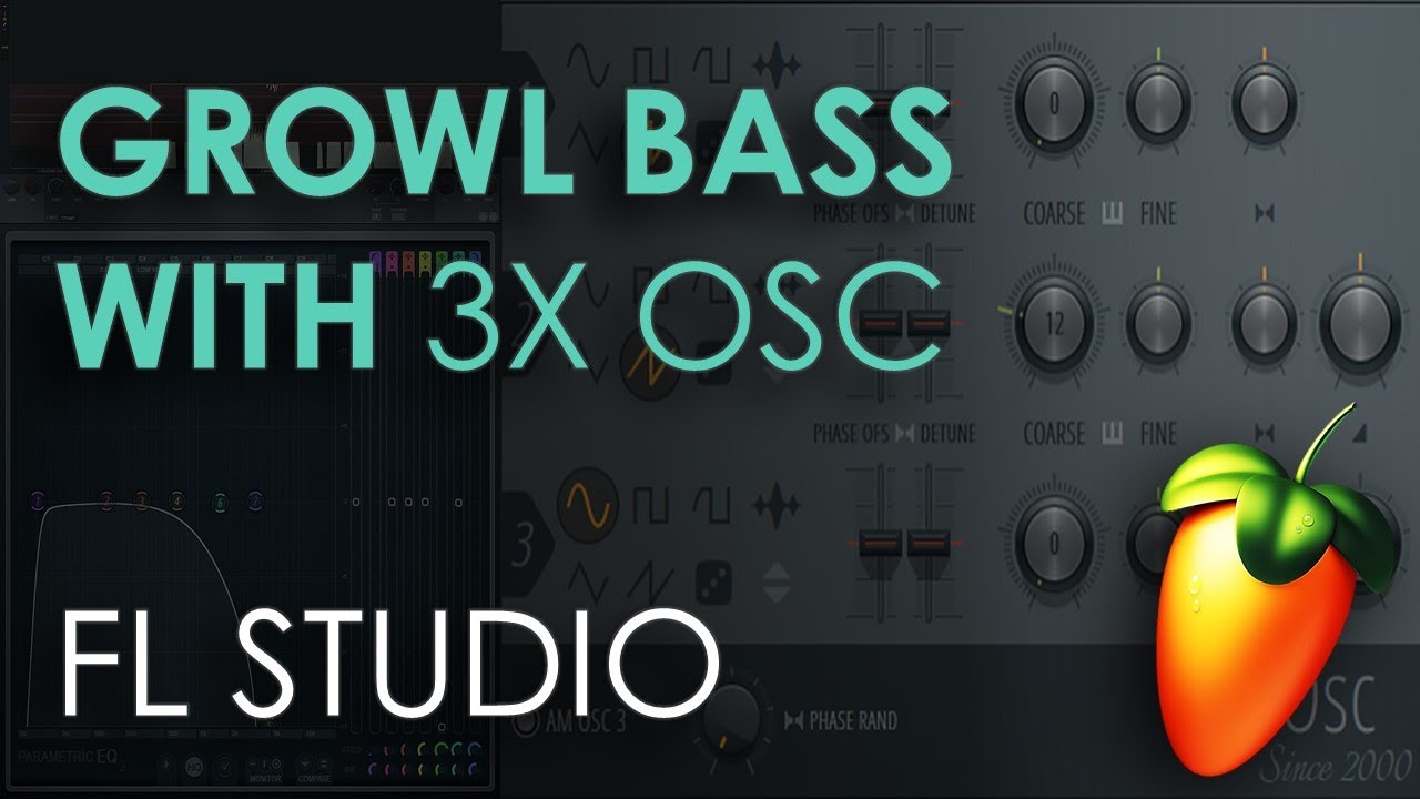 Growl Bass using only 3x OSC | FL Studio Tutorial