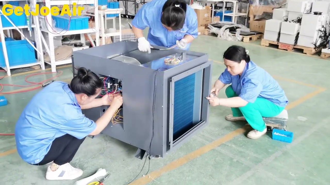 GetJoeAir Ceiling Dehumidifier Production and Packaging Process