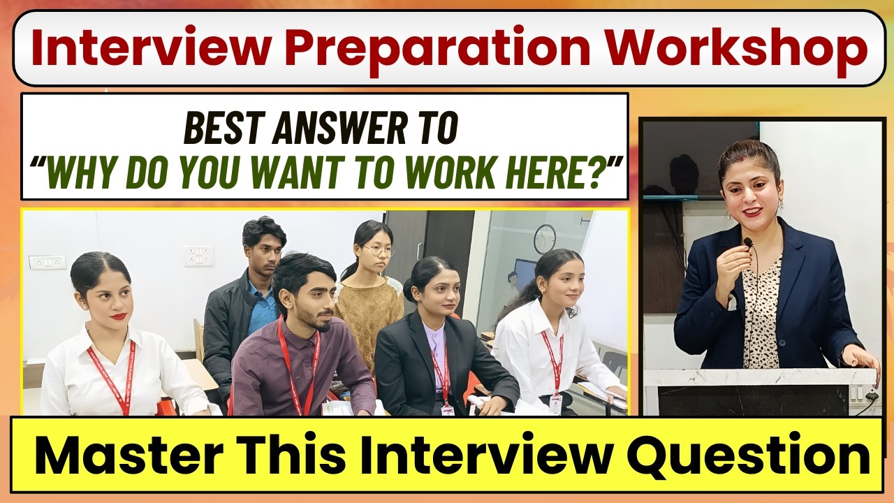 Interview Preparation Workshop | Perfect Answer to “Why Our Company? English Speaking Course
