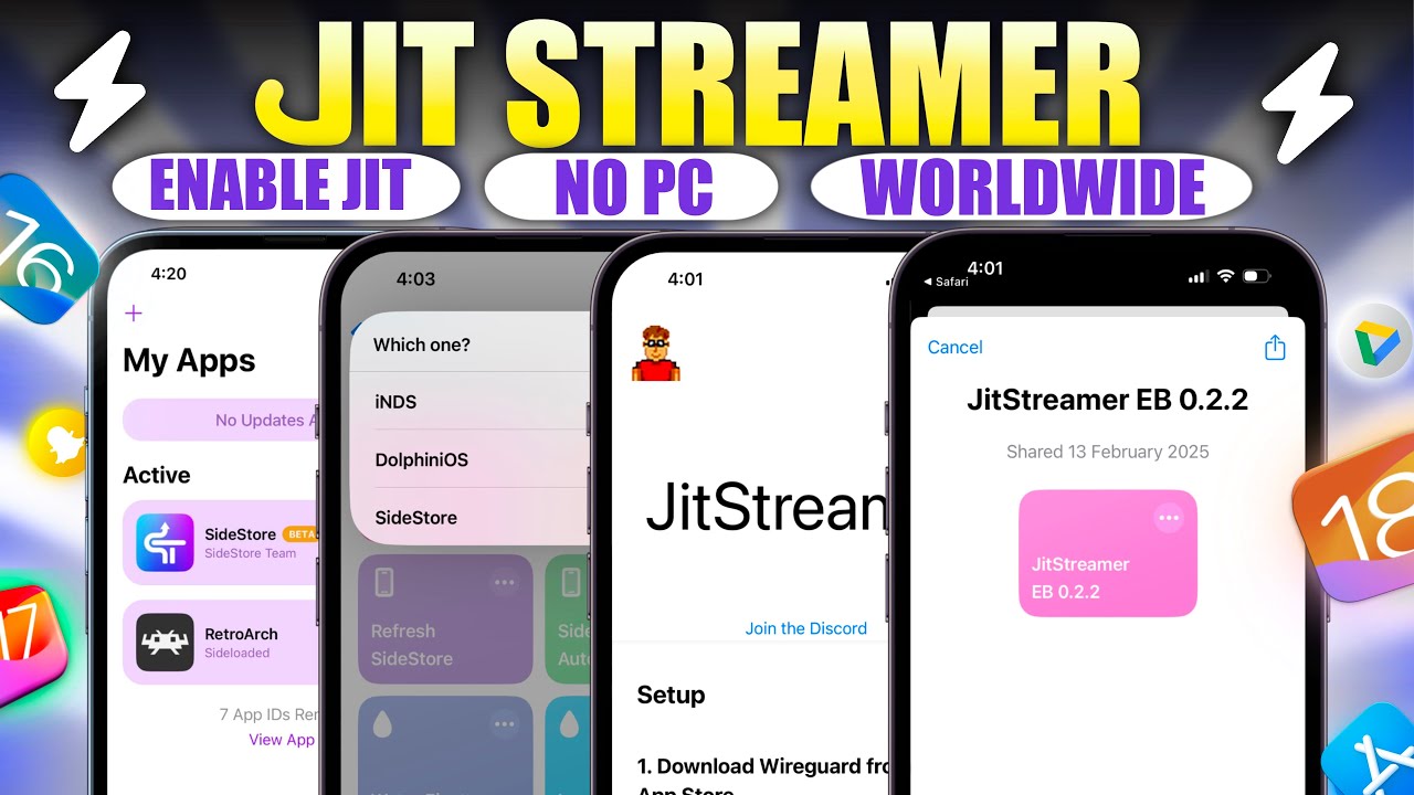 JitStreamer 2.0 &ndash; Лучший инструмент JIT | Включите JIT на iOS 18 и 17