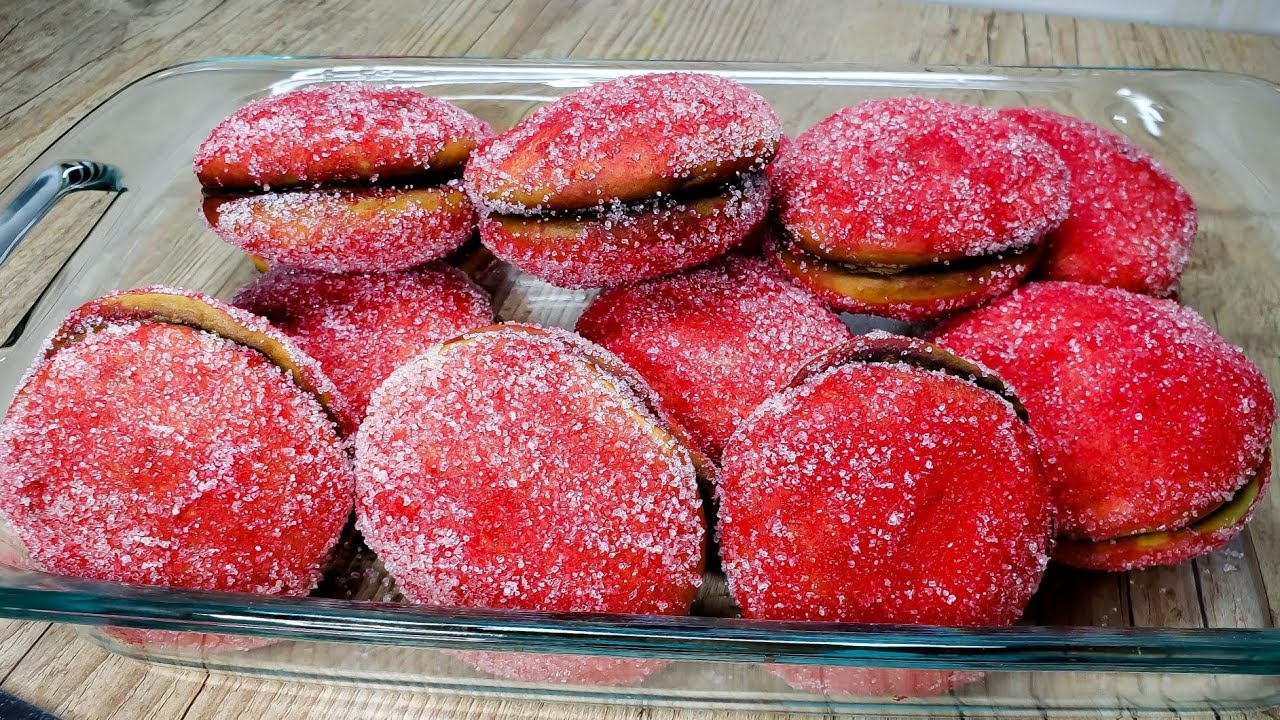 como hacer liberales, peras o yoyos rojos DELICIOSOS - paso a paso receta completa - rosita cocina