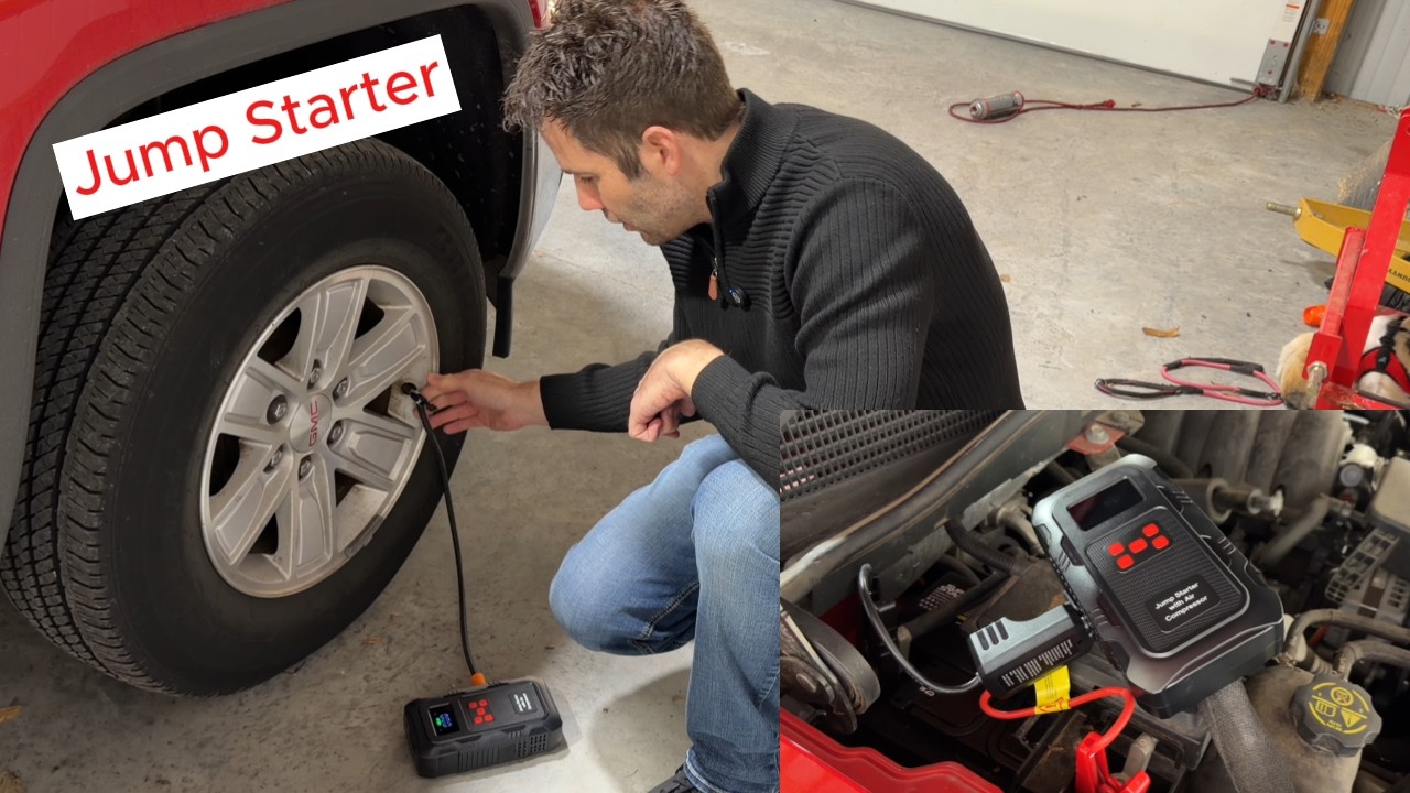 HPBS 5000A Jump Starter with Air Compressor 150PSI