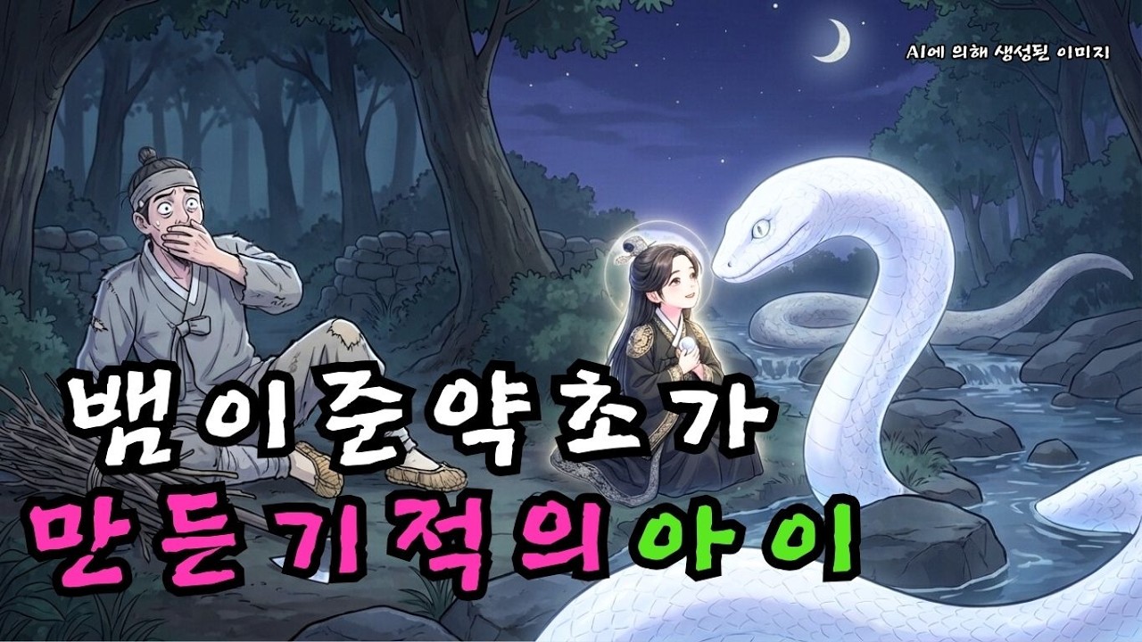 뱀이 물어다 준 약초를 먹고 태어난 아이… 자라자 동물들과 대화하는 신비한 능력을 얻다 | 한국 민담 | 전설 이야기 | 야담 | 민담  |  조선시대