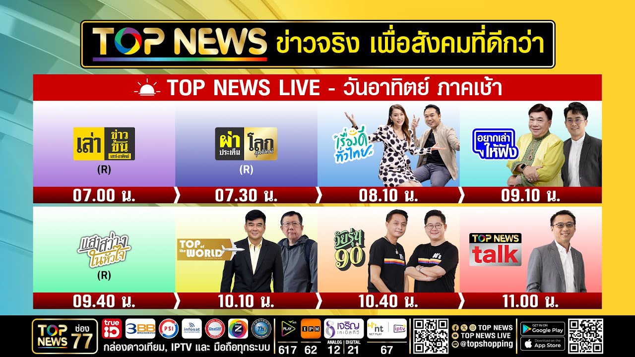 Live ภาคเช้า | 15 กุมภาพันธ์ 2569