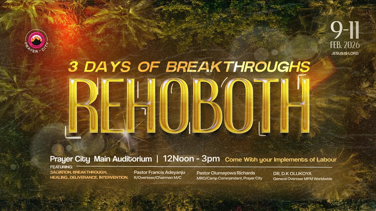 DAY 1 OF 3 DAYS OF BREAKTHROUGHS CLINIC || REHOBOTH (1) ||  09-02-2026