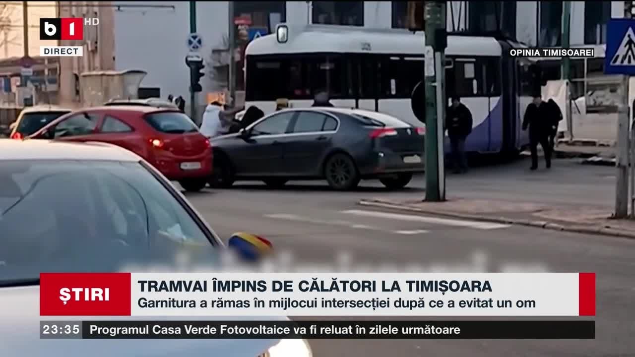 TRAMVAI ÎMPINS DE CĂLĂTORI LA TIMIȘOARA. Știri B1TV_ 18 DEC. 2023